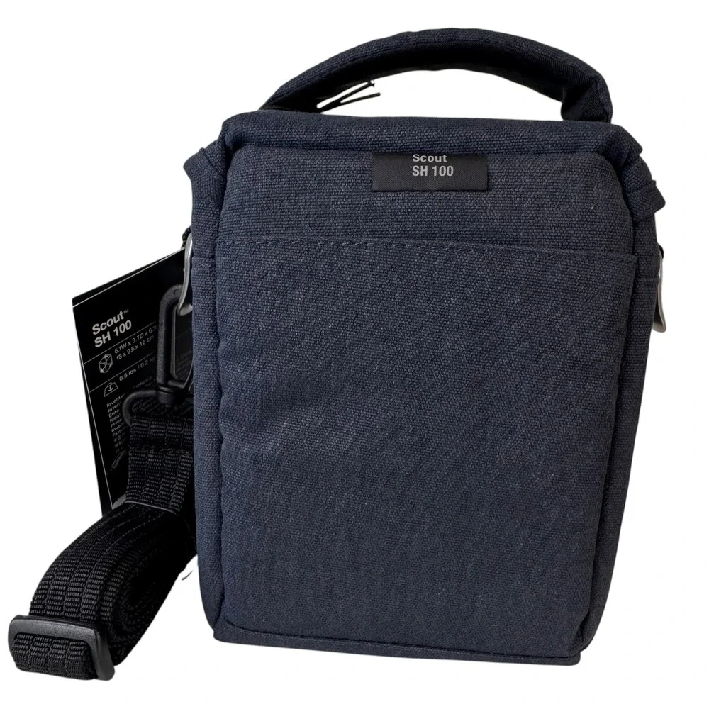 Lowepro Scout SH 100 Camera Shoulder Bag Slate Blue Mirrorless Case NEW